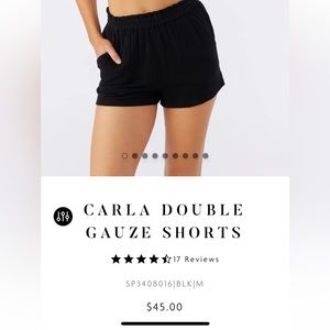 O’neill black cloth shorts